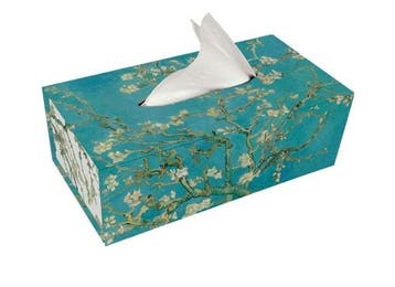 Tissuebox houder:  Almond Blossom, Vincent van Gogh, Van, Ophalen of Verzenden, Nieuw