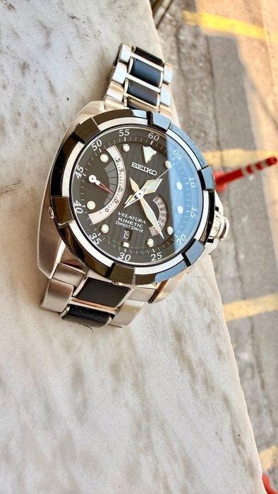 Seiko - Velatura Kinetic Direct Drive - Zonder minimumprijs, Sieraden, Tassen en Uiterlijk, Horloges | Antiek