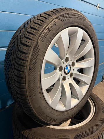 Originele BMW 5 Serie E60 / E61 - 17 inch All-Season set, Ophalen, Gebruikt, Banden en Velgen, 17 inch