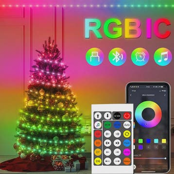 20M RGBIC LED Snoer Verlichting met Bluetooth & Muziekfuncti, Verzenden, Nieuw