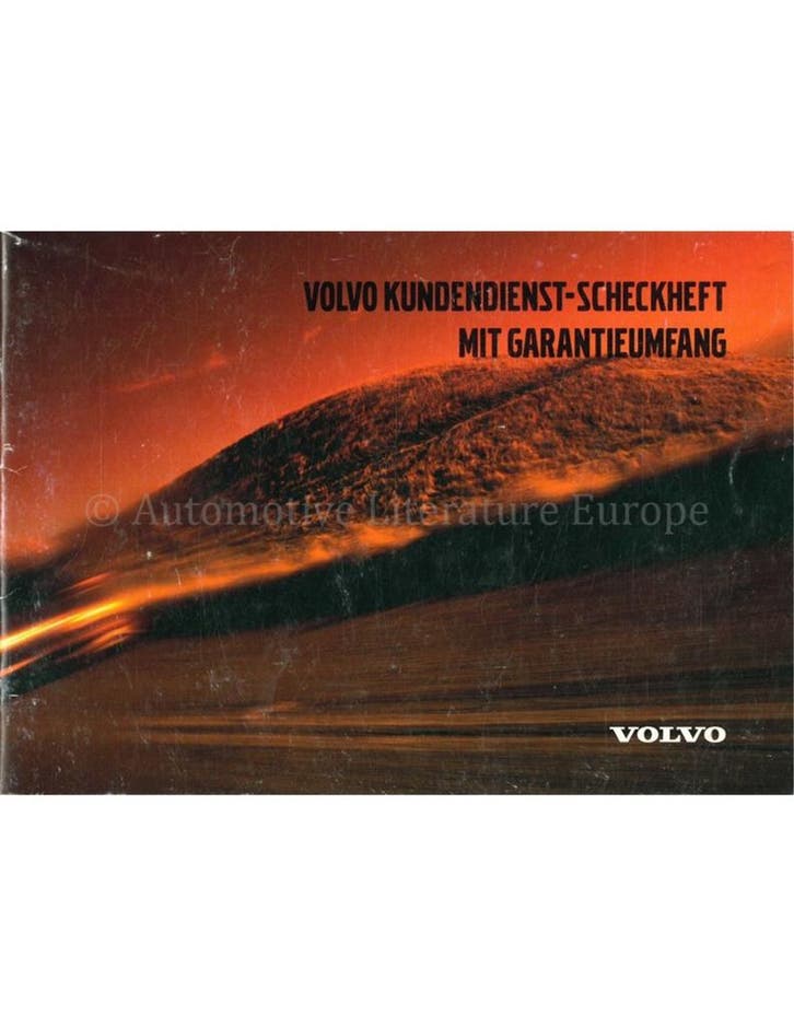 2000 VOLVO V70 SERVICEBOEKJE DUITS, Auto diversen, Handleidingen en Instructieboekjes