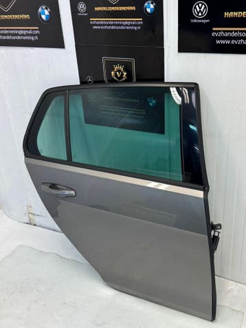 VW Golf VII AUA bj.2015 portier 4-deurs rechts achter grijs, Gebruikt, Rechts, Volkswagen, Deur