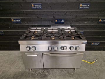 Fornuis | Zanussi | 6-pits | gasoven | aardgas | horeca, Zakelijke goederen, Horeca | Keukenapparatuur, Gebruikt, Fornuis, Frituur en Grillen