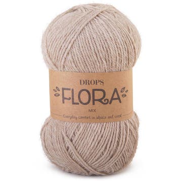 DROPS Flora Mix - 07 beige - Wol Garen, Ophalen of Verzenden, Nieuw