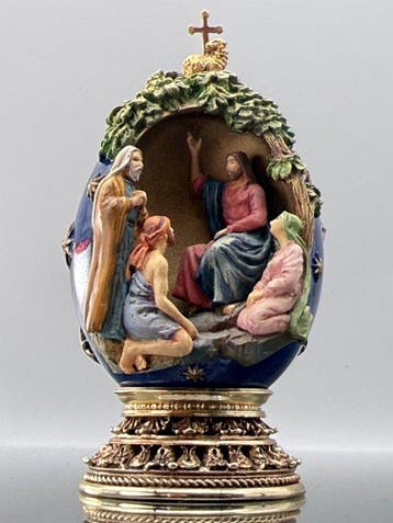 Fabergé ei - House of Faberge 24 Karat Gold Plated Imperial, Antiek en Kunst
