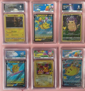 Pokémon - 6 Graded card - Pikachu - ACE, Nieuw