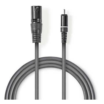 XLR naar Tulp kabel | M  M | Nedis | 3 meter, Verzenden, Nieuw