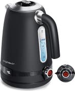 Waterkoker met temperatuurregeling - Retro - met LED - 1.7L, Verzenden, Zo goed als nieuw