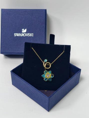 Swarovski - Synthetische edelsteen - Metaal - Ketting met