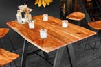 Massief houten bartafel MAMMUT 120cm natuurlijke acaciaboom, Ophalen of Verzenden, Nieuw