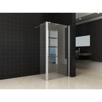Zijwand + scharnierprofiel NANO glas, Verzenden, Nieuw