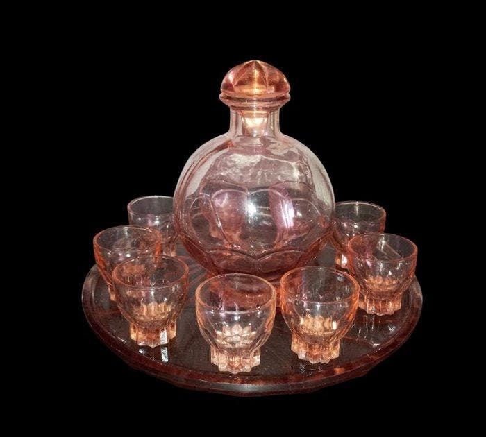 Drankservies (11) - Art déco - Rosaline, Antiek en Kunst, Antiek | Meubels | Tafels