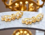 2 x Metalen vleugelkraal - verdeler - met 3 gaten – goudk., Ophalen of Verzenden, Nieuw, Tussenstuk of Tussenkraal
