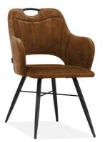 Eetkamerstoel Jewel - eetkamerstoelen - Cognac, Nieuw, Overige materialen