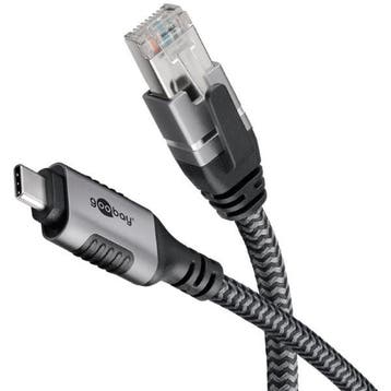 USB C naar RJ45 kabel | Goobay | 1.5 meter, Verzenden, Nieuw