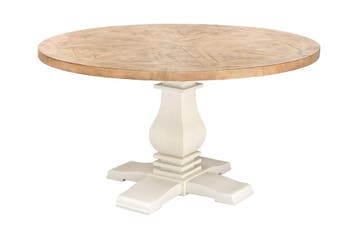 Eettafel HAMPTONS 140cm rond gerecycled grenen hout, Ophalen of Verzenden, Nieuw