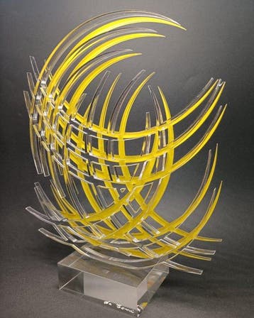 Cesare De Toni (1949) - sculptuur, Curvismo dello spazio
