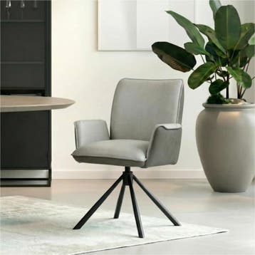 Leren draaibare eetkamerstoel Elite Duo, Huis en Inrichting, Stoelen, Ophalen of Verzenden, Nieuw, Leer, Bohemian, Eigentijds, Industrieel, Modern, Retro, Scandinavisch, Vintage