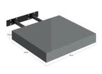 Zwevende Wandplank MDF Grijs – Verborgen Beugel 15kg, Huis en Inrichting, Kasten | Wandmeubels, Verzenden, Nieuw