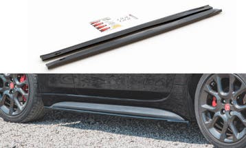 Zijskirts Diffusers Fiat 124 Spider Abarth Glanzend Zwart, Ophalen of Verzenden, Nieuw
