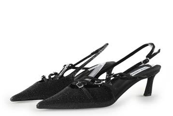 Steve Madden Slingbacks in maat 40 Zwart, Verzenden, Zwart, Steve Madden, Zo goed als nieuw
