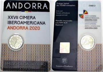 2 Euro 2020 Andorra Iboamerikanischer Gipfel, Verzenden