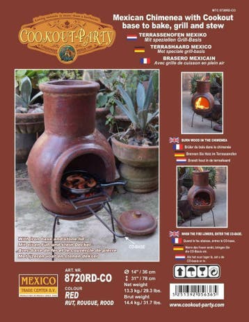 Mexicaanse Tuinhaard SOL-Y-YO Terraskachel GOEDKOOPSTE NL!, Tuin en Terras, Tuinhaarden, Ophalen of Verzenden, Nieuw