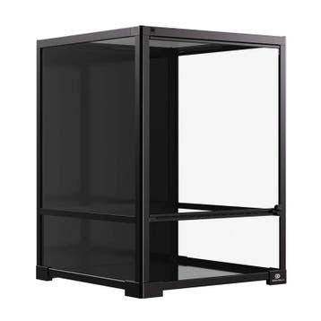 Terrarium Duvo Knockdown Zwart – Glazen Terrarium voor Re., Dieren en Toebehoren, Reptielen en Amfibieën | Toebehoren, Verzenden