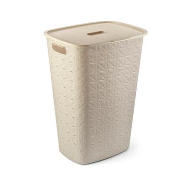 Softex Wasmand met Deksel - Krijtwit, Huis en Inrichting, Nieuw