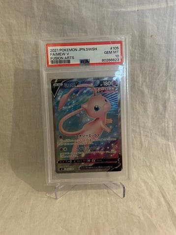 Pokémon Graded card - Fa / Mew V 105 - PSA 10 - EX, Hobby en Vrije tijd, Nieuw