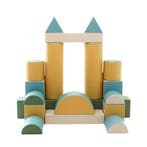 Foamblokken speelkasteel – pastel turquoise set voor scho., Ophalen of Verzenden, Nieuw