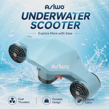 Asiwo MANTA 2 Onderwater Scooter - 40M Waterdicht, met Camer, Watersport en Boten, Verzenden, Nieuw
