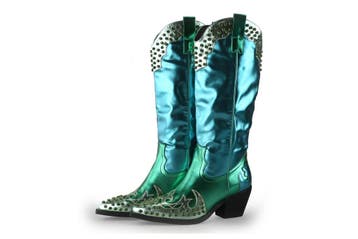 Azalea Wang Cowboy laarzen in maat 41 Blauw, Azalea Wang, Zo goed als nieuw, Verzenden, Blauw