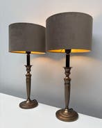 Tafellamp - Brons - Twee tafellampen, Antiek en Kunst