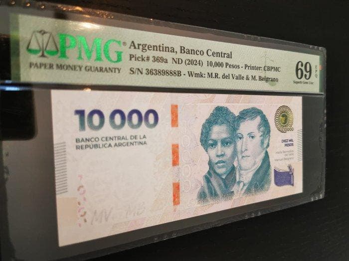 Argentinië. - 10 000 Pesos - ND (2024) - Pick 369a (Zonder, Postzegels en Munten, Bankbiljetten | Europa | Niet-Eurobiljetten