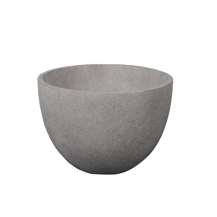 Mini Waskom Idas 22.5x22.5x15.5cm beton rond donker grijs, Doe-het-zelf en Verbouw, Sanitair, Verzenden