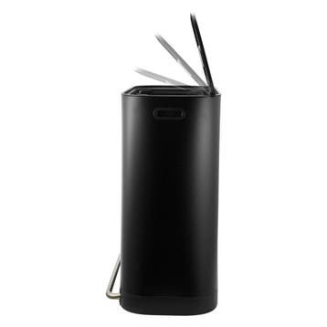 Practo Home duurzame recycling pedaalemmer 2x30l - mat zwart, Verzenden, Nieuw