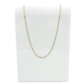 Gouden infinity schakelketting, Ophalen of Verzenden, Gebruikt, Overige kleuren, Goud