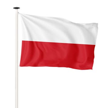 Vlag Polen 150x225cm (voor masten 6 en 7 meter), Nieuw