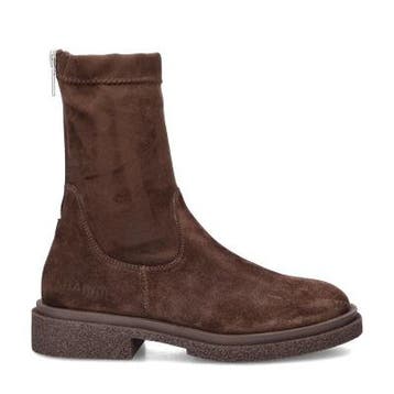 Shabbies Amsterdam Jane Stretch rits- & gesloten boots, Verzenden, Lage of Enkellaarzen, Nieuw, Bruin