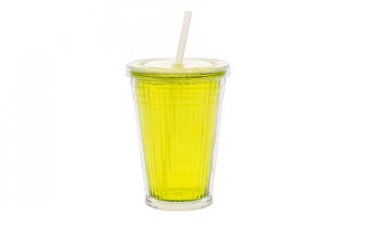 Gimex Drinkbeker met Rietje Lime, Caravans en Kamperen, Ophalen of Verzenden, Nieuw