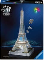 Iconics 3D Puzzel - Eiffel Tower with Light (216 stukjes) |, Verzenden, Nieuw