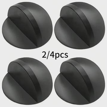 Zelfklevende Deurstopper Zwart - Set van 2 of 4 Stuks - Anti, Verzenden, Nieuw