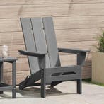 vidaXL Vouw Adirondack Stoel Lichtgrijs 80,5 x 74,5 x 92 cm, Verzenden, Nieuw