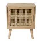 Webbing Java nachtkastje met deur - 56x45x31 cm, Verzenden, Nieuw