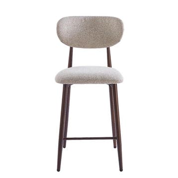 DS4U Sumi barkruk 65 cm beige - walnoot poot, Ophalen of Verzenden, Nieuw