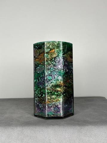 Vaas - Glas-in-lood - Uniek stuk – Laque Line