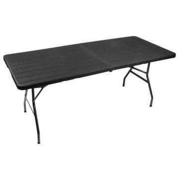Gardlov Opvouwbare Tuintafel 180 cm - Zwart - HDPE Tafelb..., Tuin en Terras, Ophalen of Verzenden, Nieuw