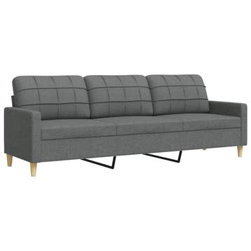 Design Bank Stof Donkergrijs | Tweedekansje | OP=OP, Overige materialen, Driepersoons, 75 tot 100 cm, Ophalen of Verzenden