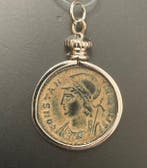 Oud-Romeins, Keizerrijk Brons Coin pendant (Zonder